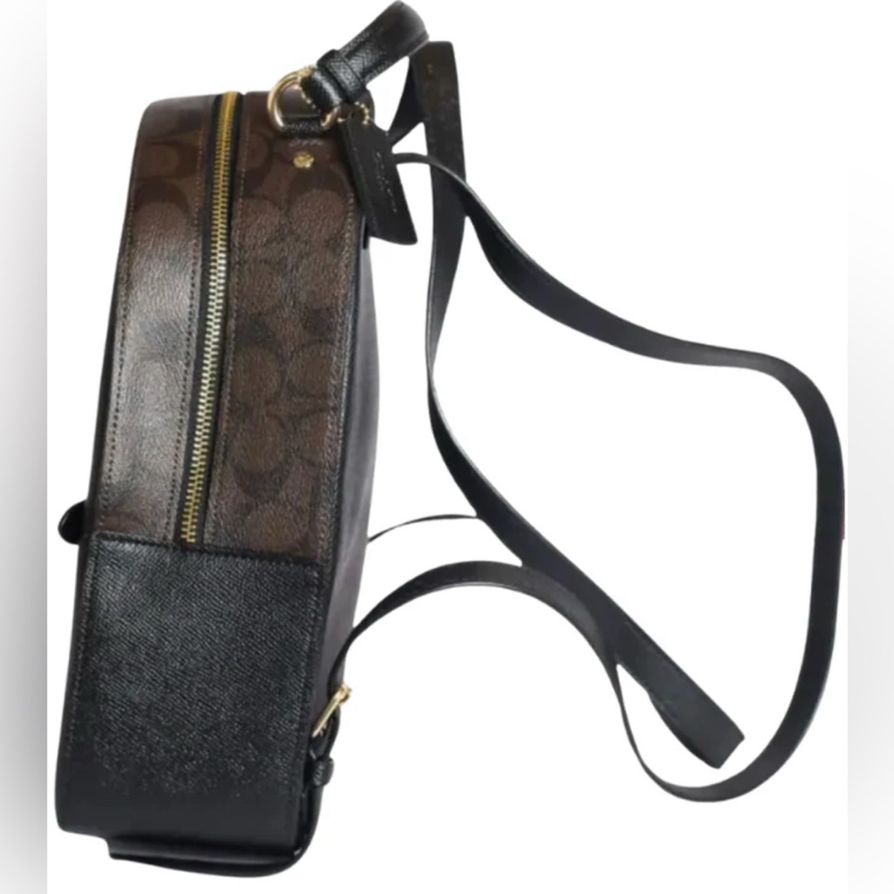 COACH Jordyn Backpack in Black with Signature C on the side EUC - Picture 5 of 9